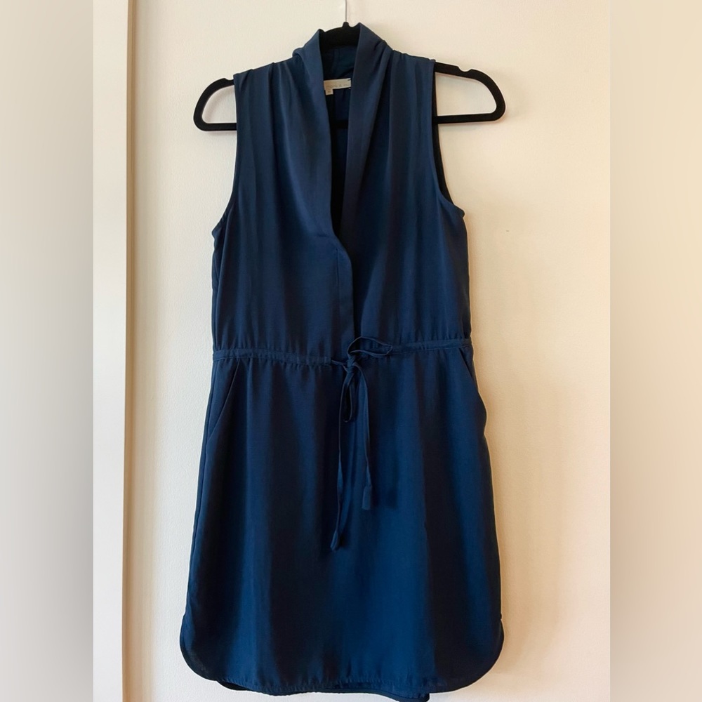Monk & Lou Dress in Navy (XS)